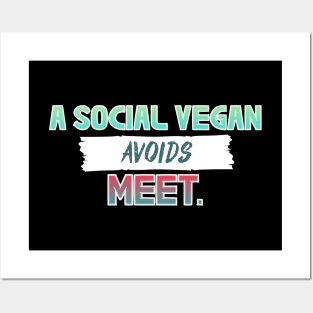 Social Vegan Posters and Art